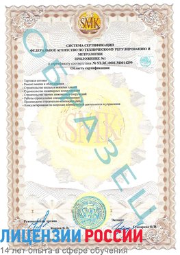 Образец сертификата соответствия (приложение) Анжеро-Судженск Сертификат ISO 14001