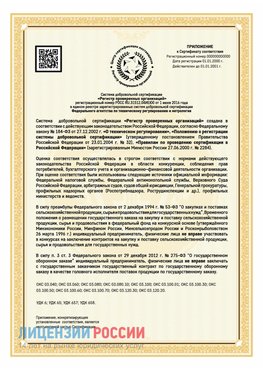 Приложение к сертификату для ИП Анжеро-Судженск Сертификат СТО 03.080.02033720.1-2020